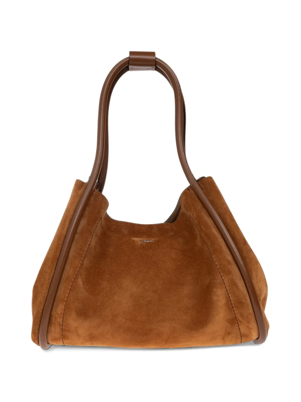 Max Mara Horizontal suede Marine bag amber brown Bruin
