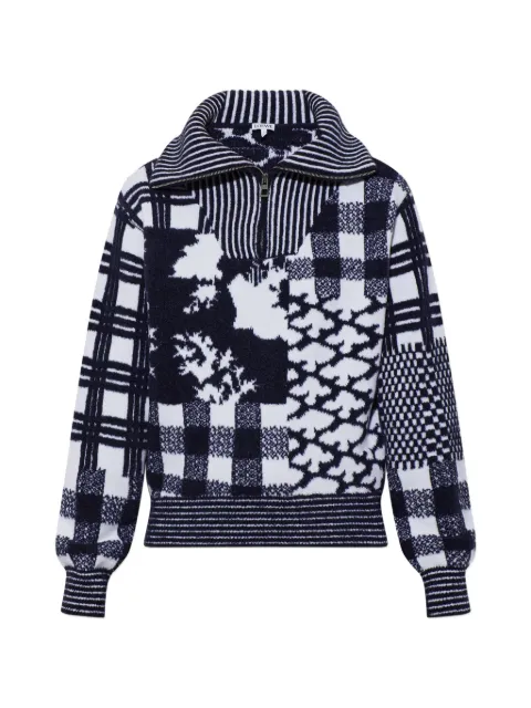 LOEWE x Cosima Von Bonin zip-up sweater in wool