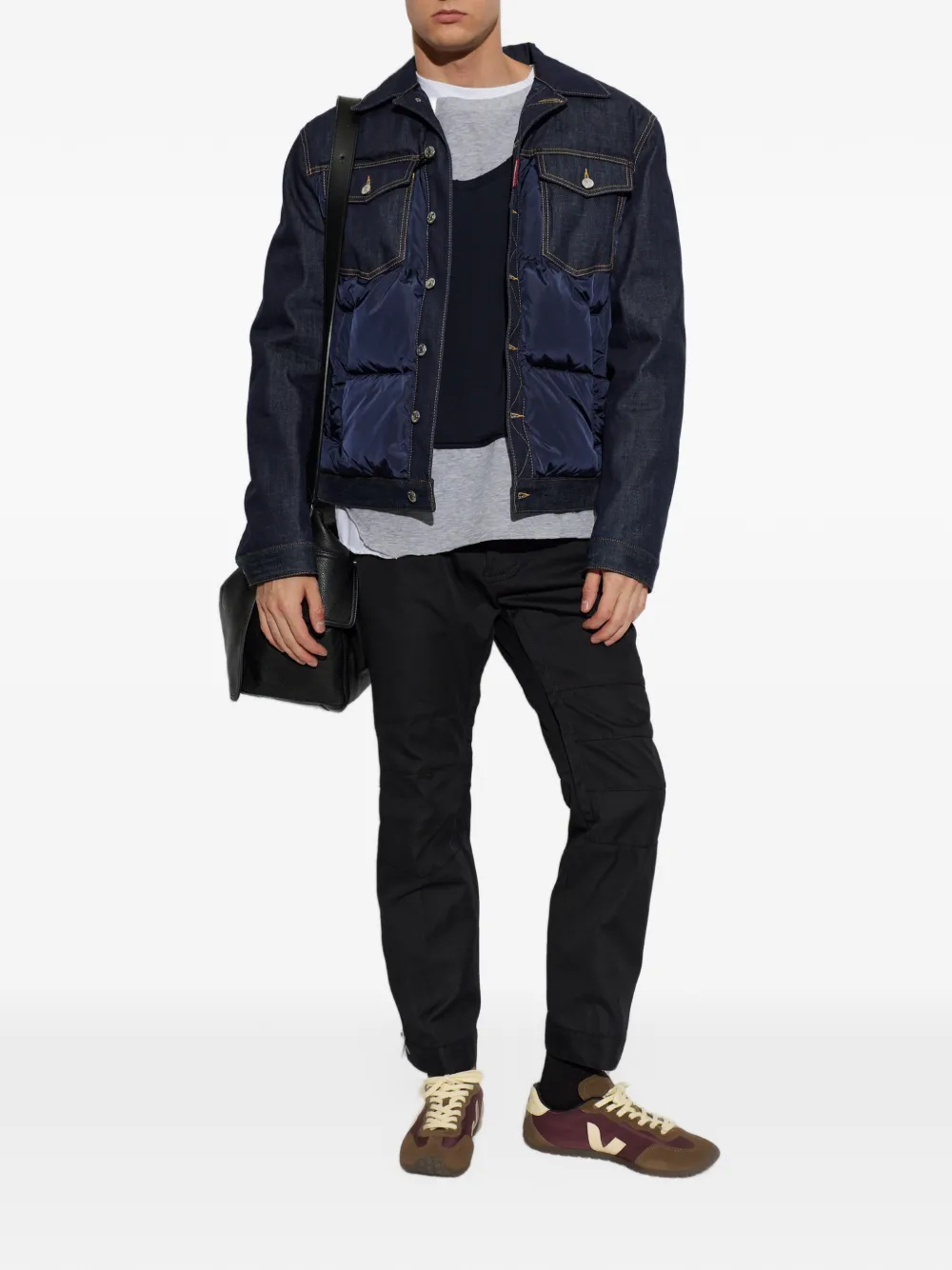 DSQUARED2 Skiers stitched-panel ski trousers Zwart
