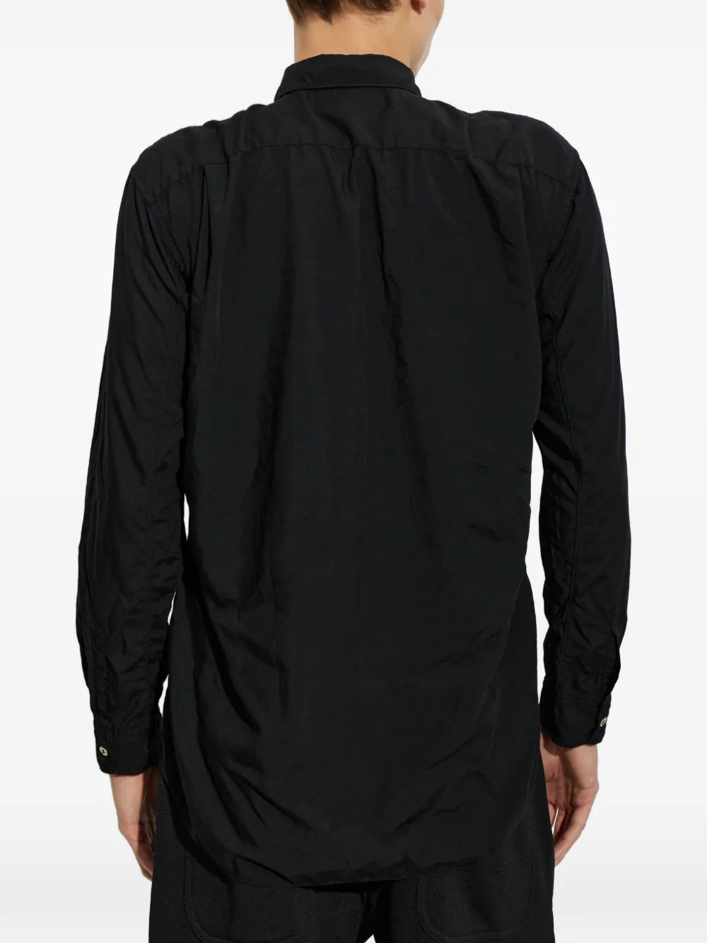 Comme Des Garçons Shirt Overhemd met zak met ritssluiting Zwart