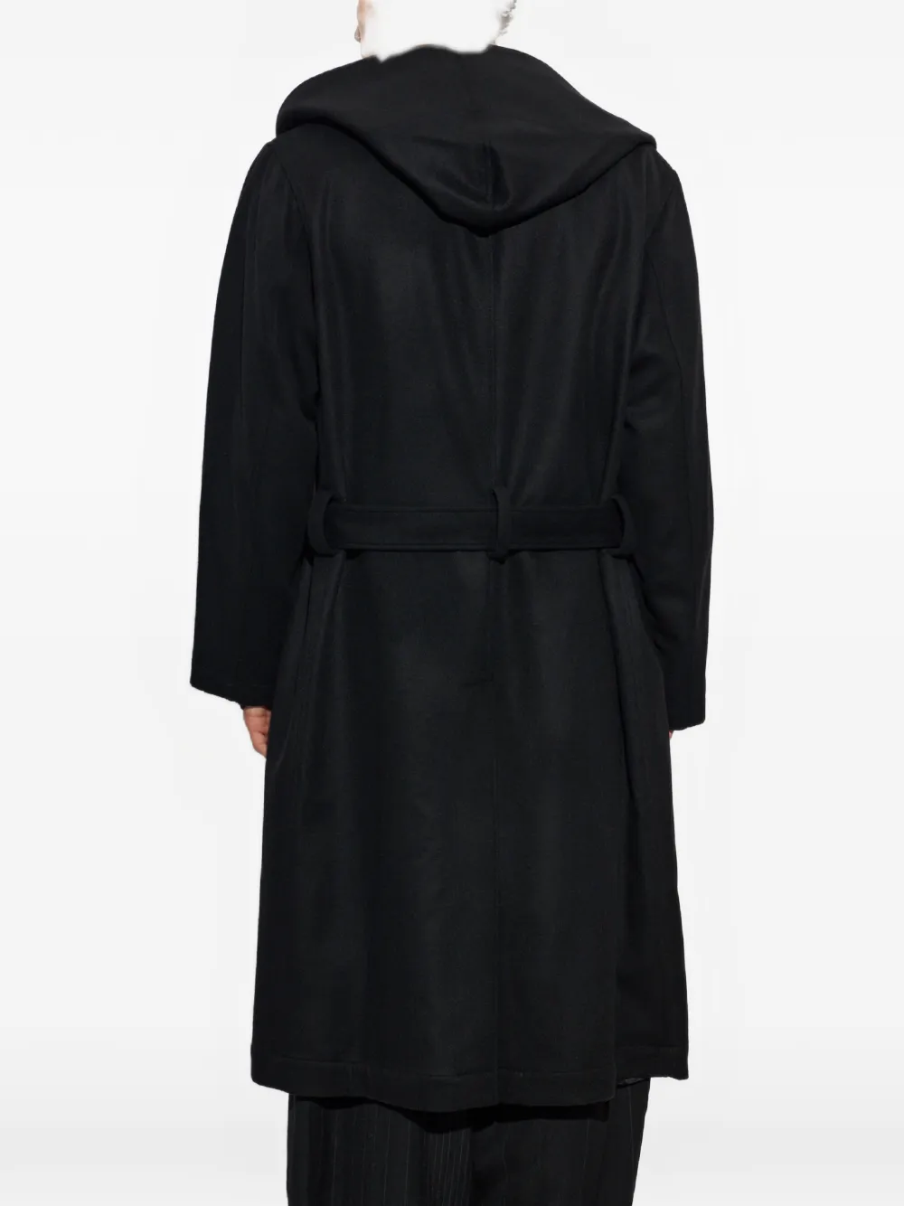 Yohji Yamamoto Jas met capuchon Zwart