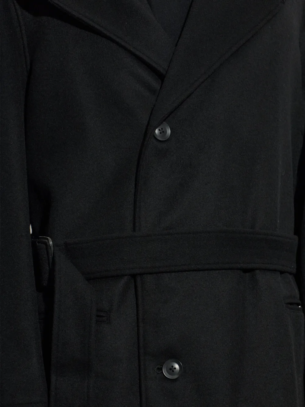 Yohji Yamamoto Jas met capuchon Zwart