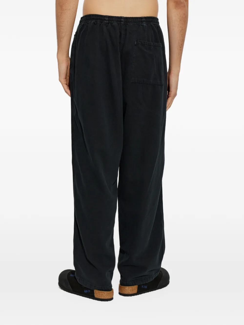 American Vintage Lycaz wide-leg track pants Zwart