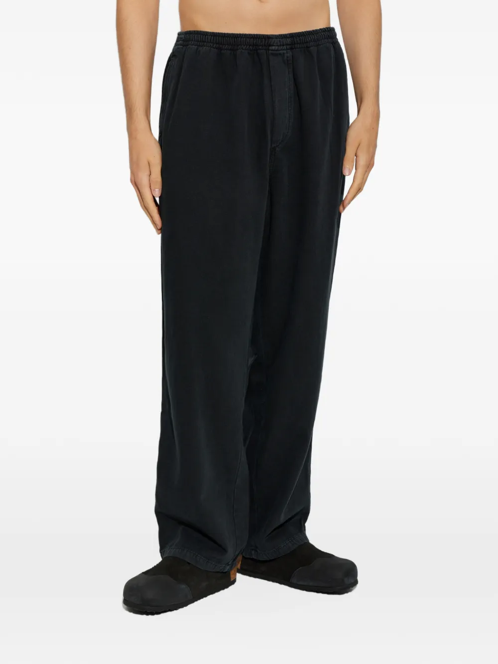 American Vintage Lycaz wide-leg track pants Zwart