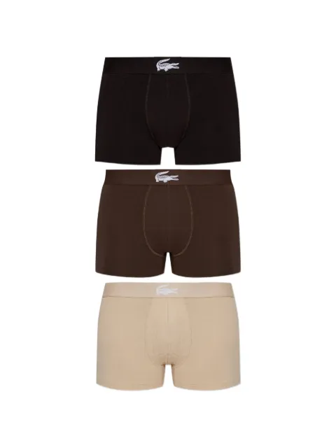 Lacoste logo-embroidered boxers (set of three)