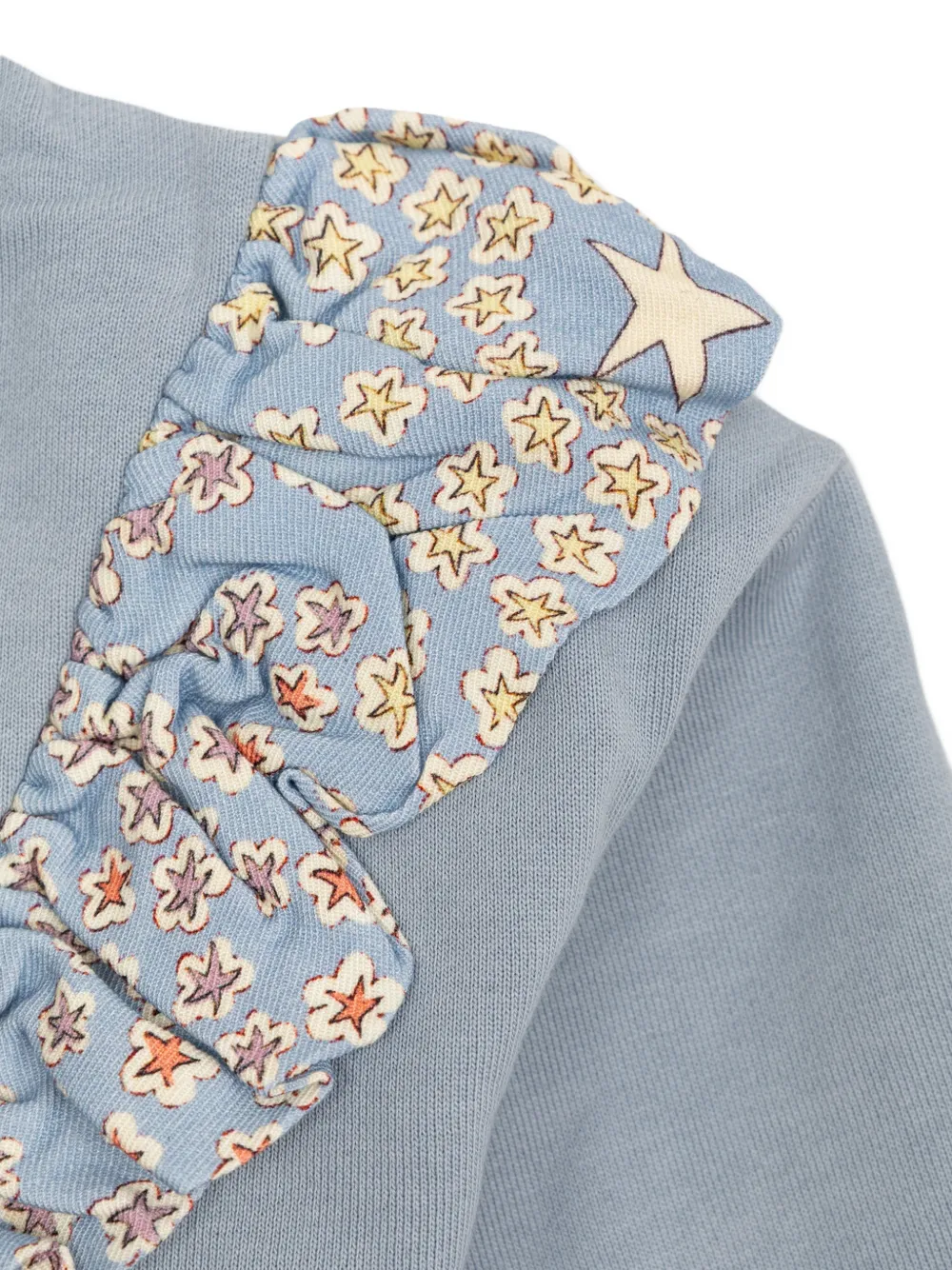 Stella McCartney Kids ruffled star-print tracksuit Blauw