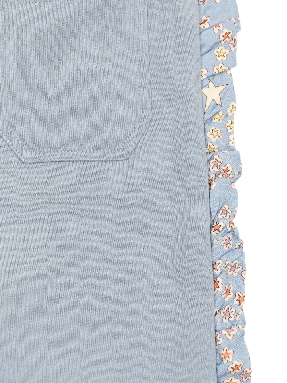Stella McCartney Kids ruffled star-print tracksuit Blauw