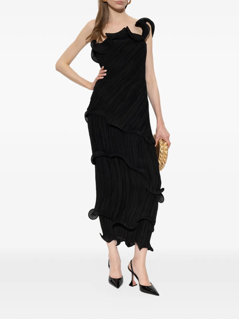 Cult Gaia Payton gown Zwart