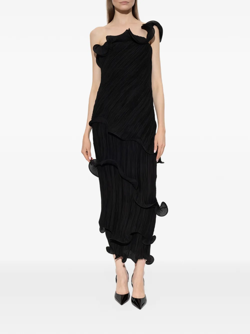 Cult Gaia Payton gown Zwart