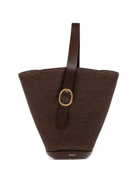 NEOUS Apheli raffia leather tote bag