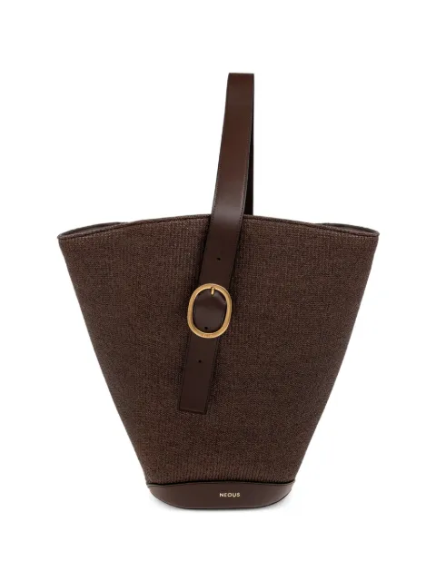 NEOUS Apheli raffia leather tote bag