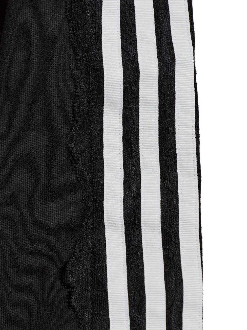 adidas Sweater met geborduurd logo en kanten afwerking Zwart