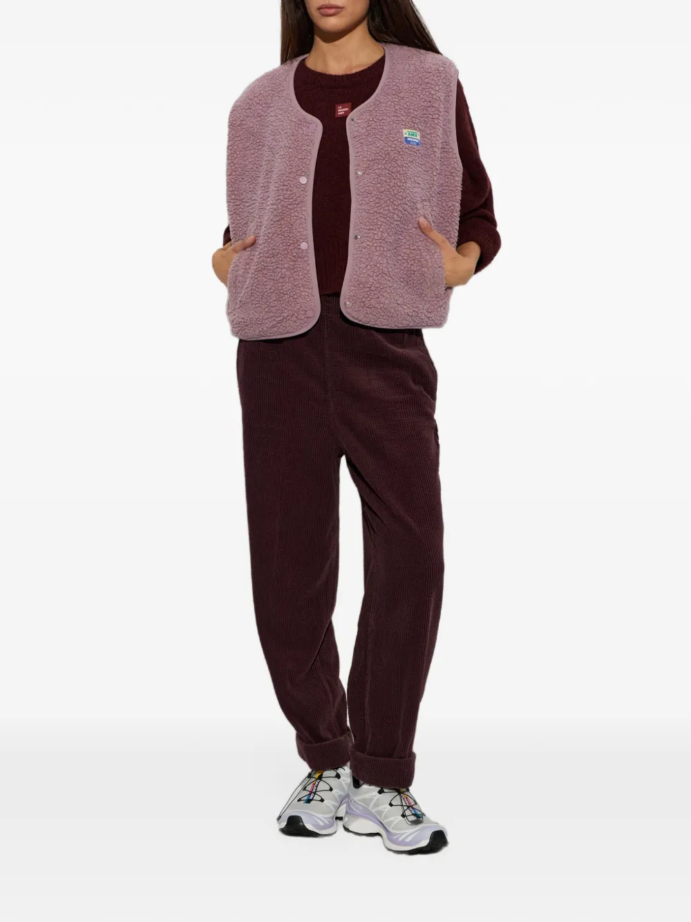 American Vintage Hoktown bodywarmer met lammy-effect Roze