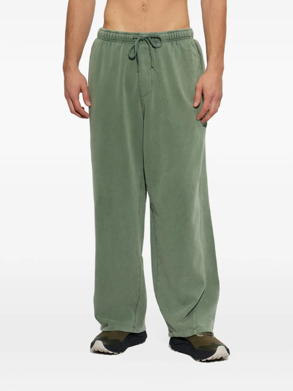 American Vintage Jitbay straight-leg track pants Groen