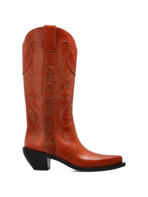 Off-White Santiag High embroidered boots