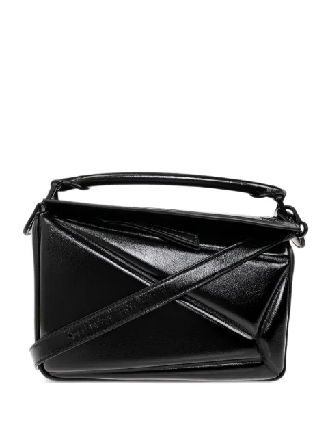 small Puzzle Blown bag in glossy lambskin