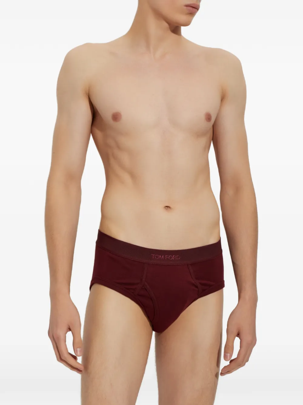 TOM FORD Slip met logoband Rood