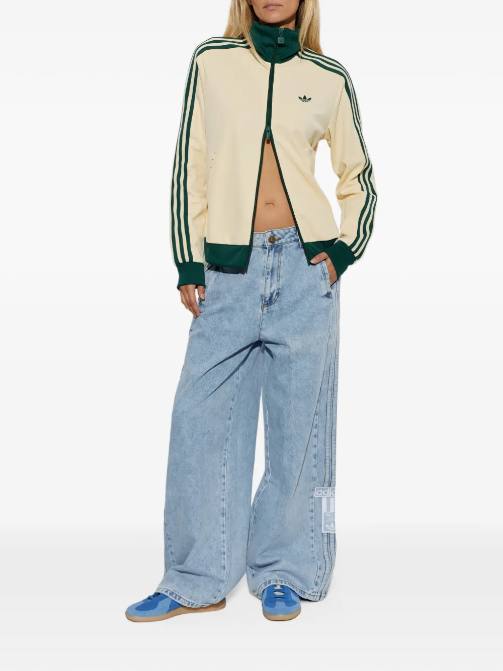 adidas Gestreepte sweater Beige