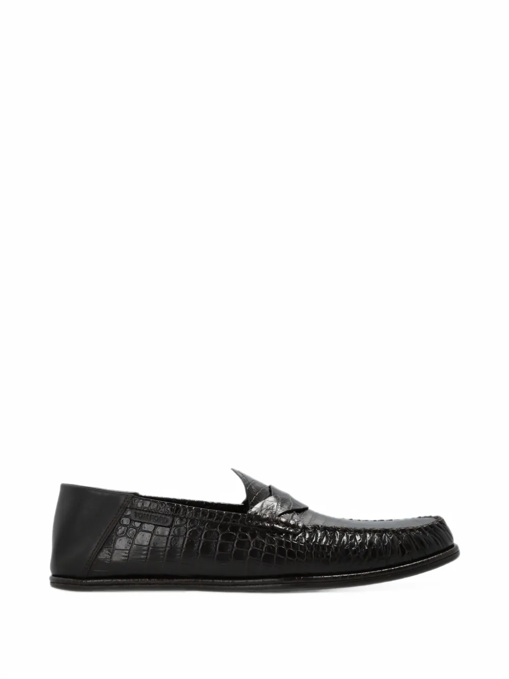 TOM FORD soft printed alligator Sebastian loafers