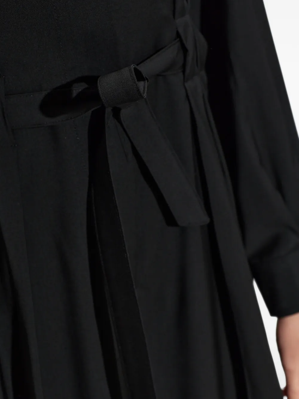 Max Mara pure wool canvas jumpsuit black Zwart