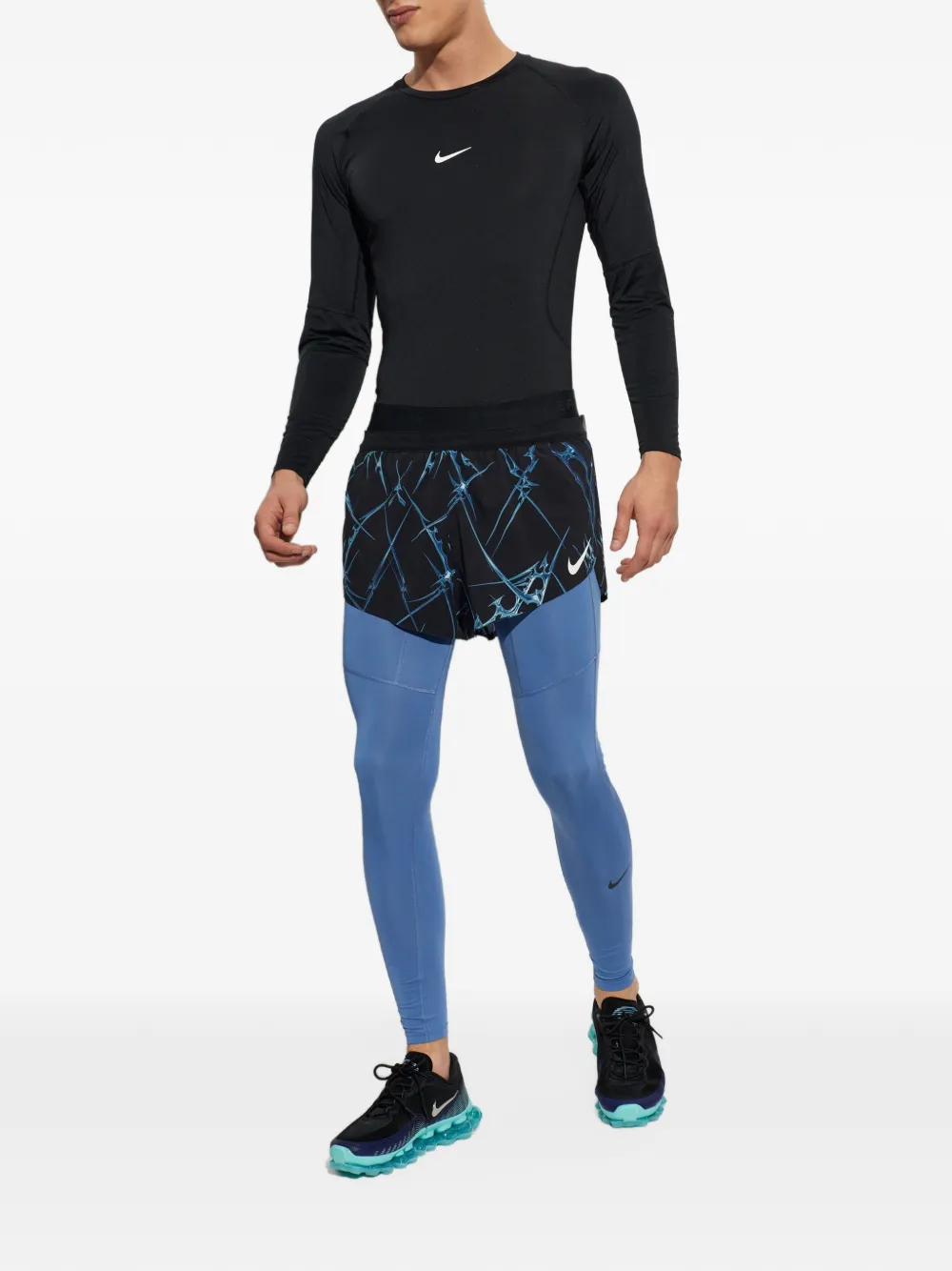 Nike AeroSwift Dri-FIT ADV printed running shorts Zwart