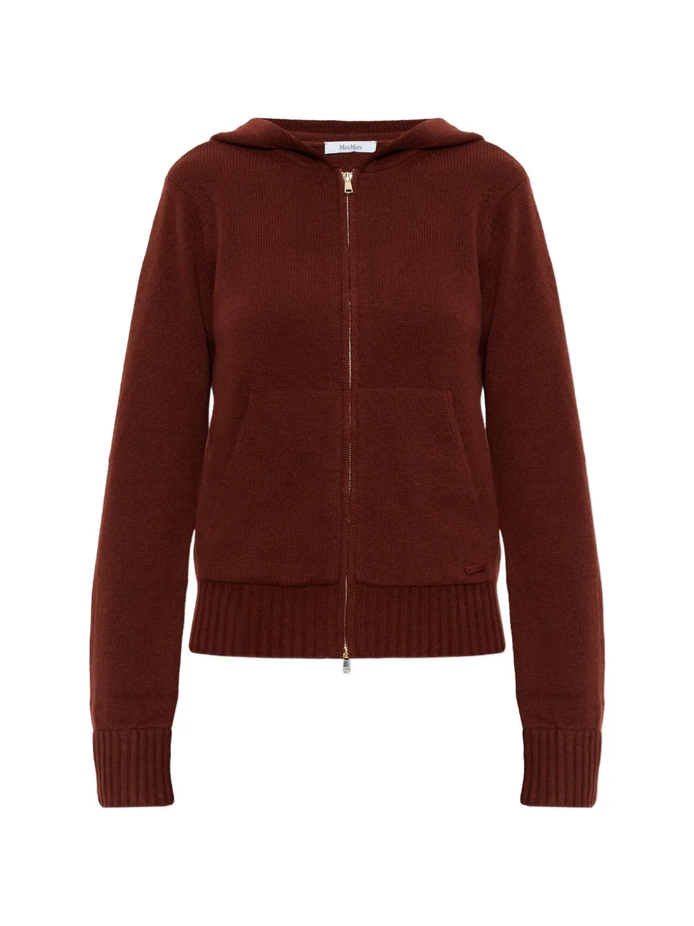 Max Mara Primo zip-up cardigan - Marrone
