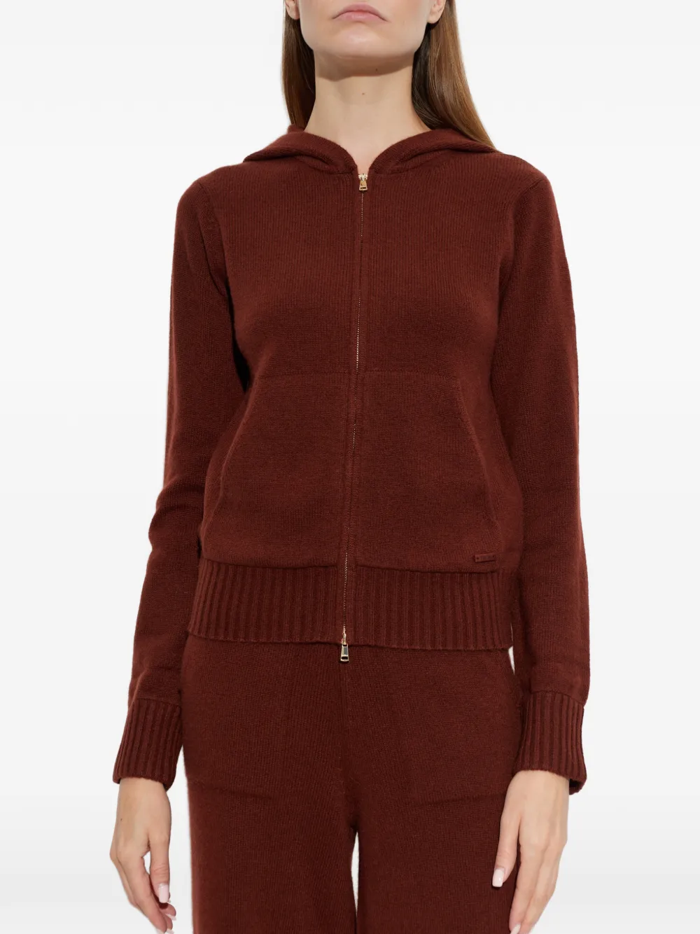 Max Mara Primo vest met rits Bruin