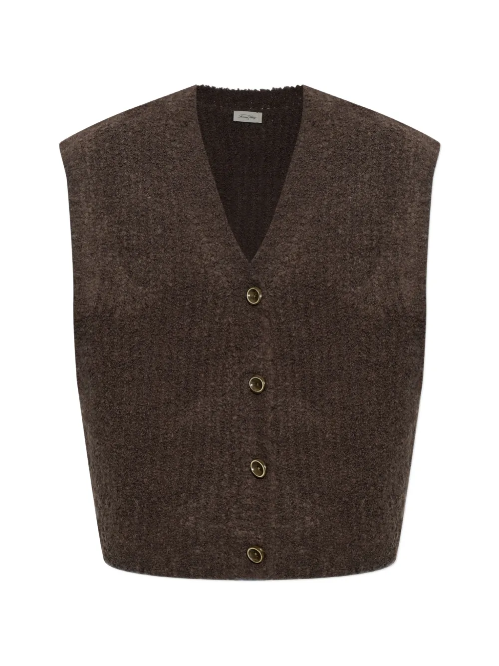 American Vintage Zolly button-fastening vest - Brown