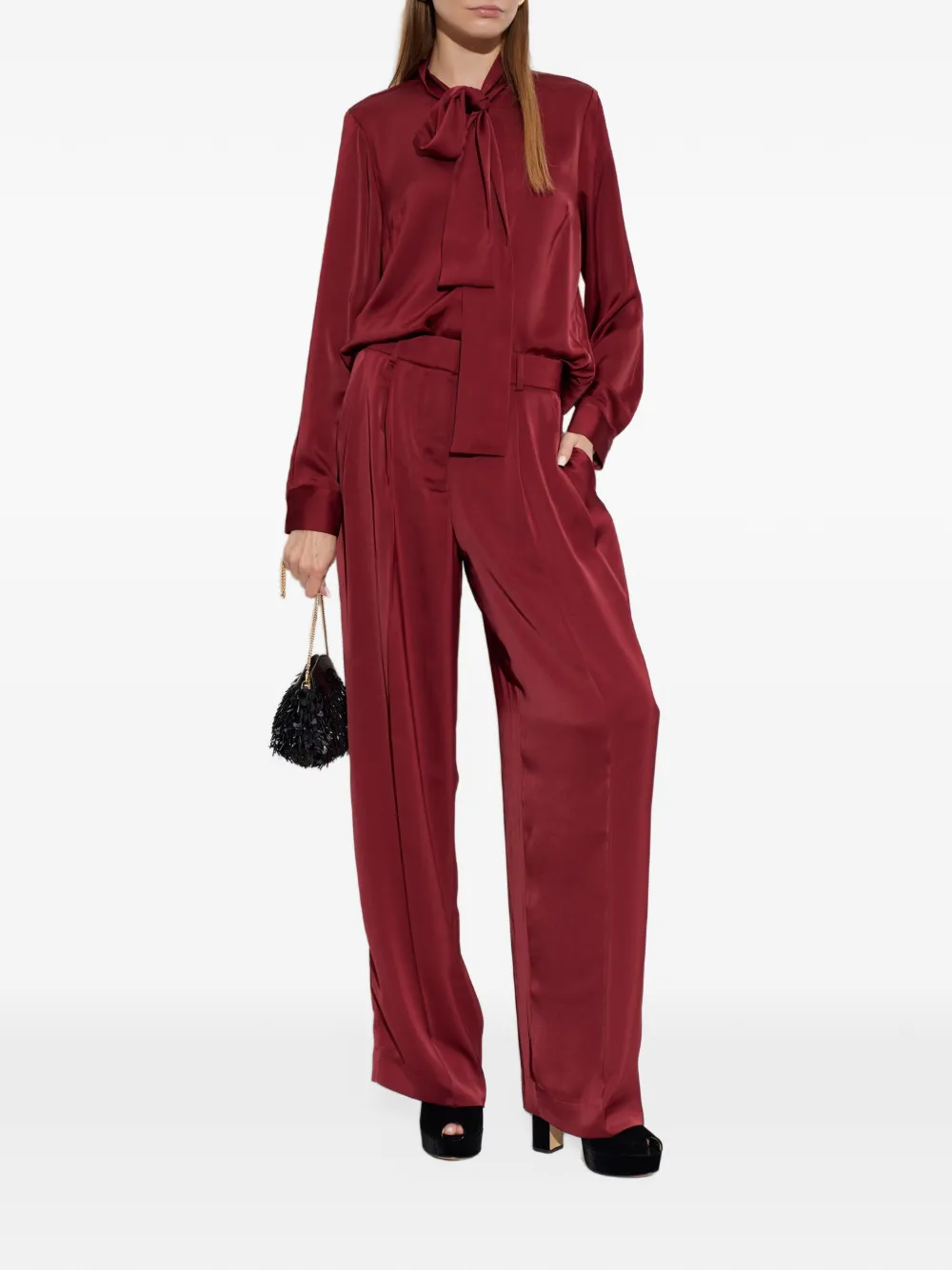 Michael Kors Overhemd met strik Rood
