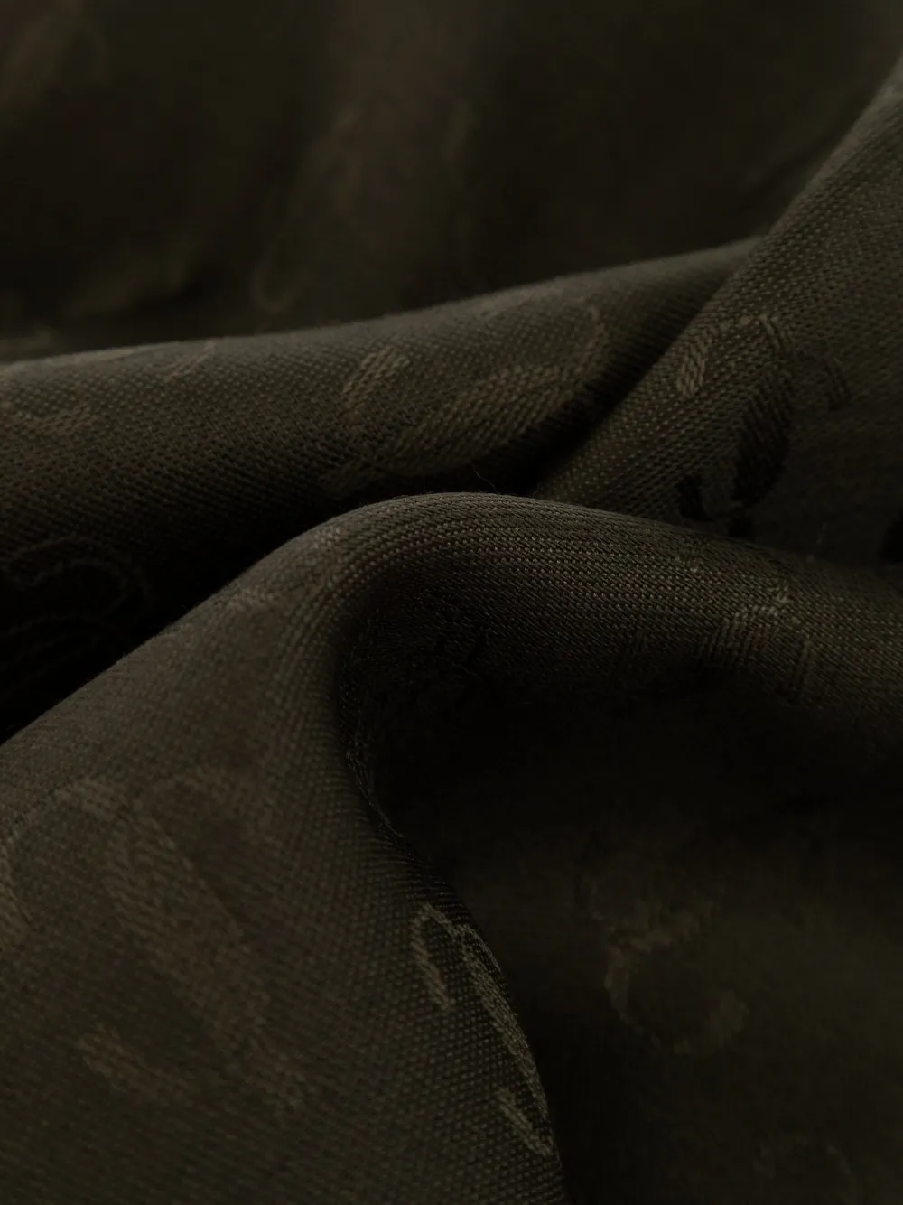 Jimmy Choo monogram frayed scarf Groen