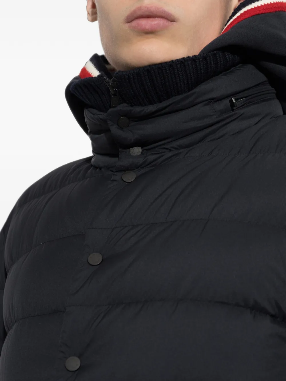 Moncler Elarune donsjack met capuchon Blauw