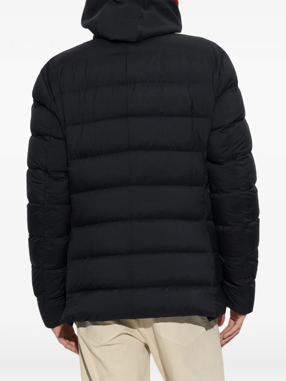 Moncler Elarune donsjack met capuchon Blauw