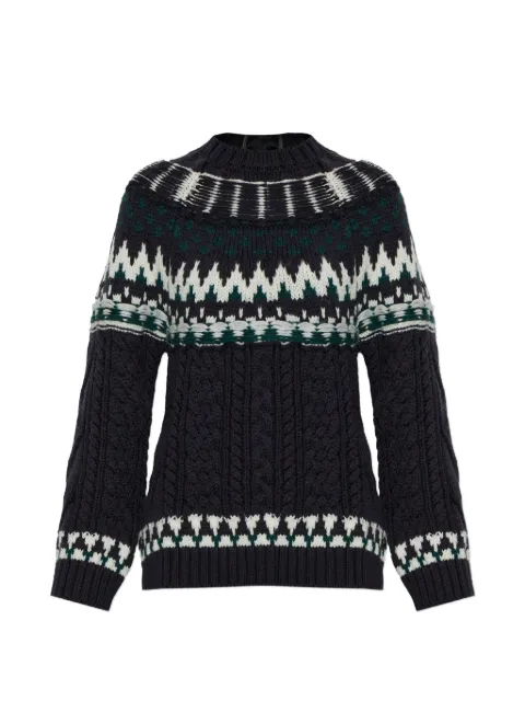 Akep crew neck cable-knit sweater