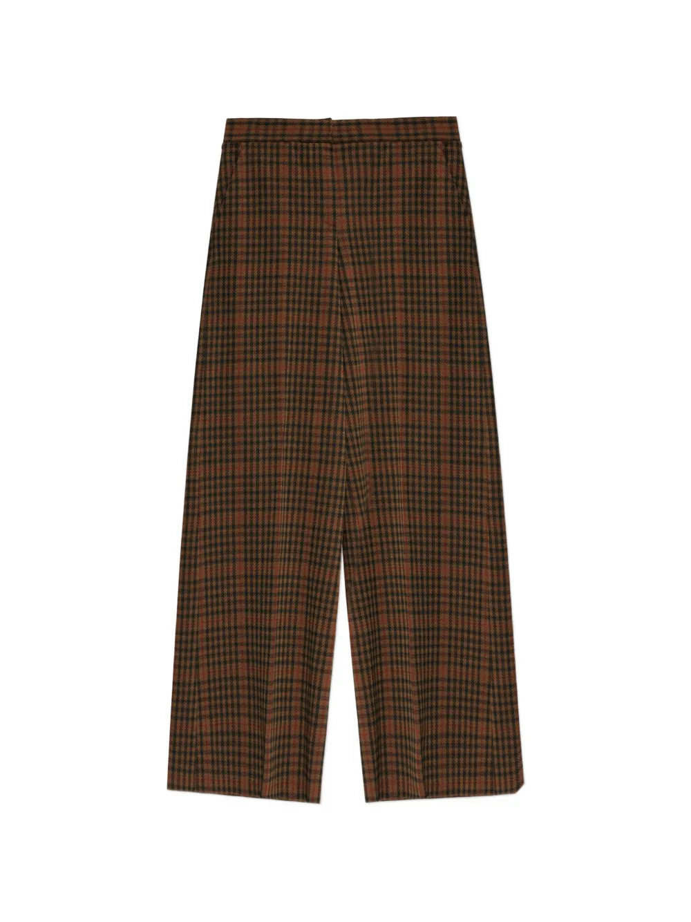 Max Mara Memiro check-pattern wide-leg trousers Bruin