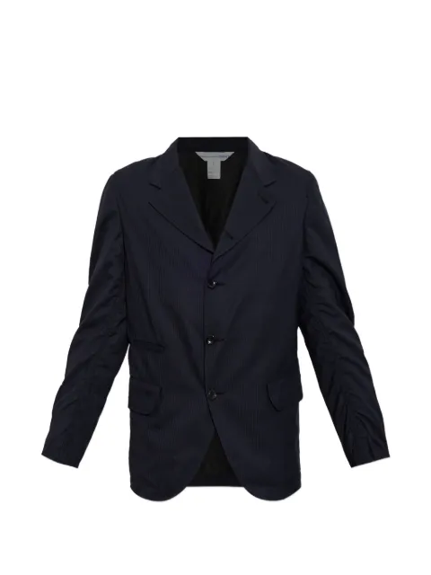 Comme Des Garçons Shirt striped ruched-sleeve jacket