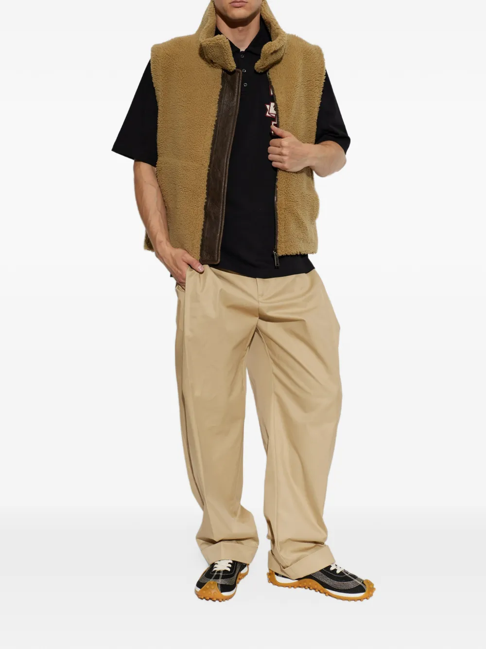 DSQUARED2 flat-front trousers Beige