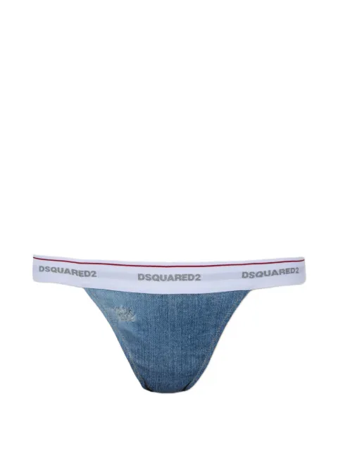 DSQUARED2 logo-waistband thongs