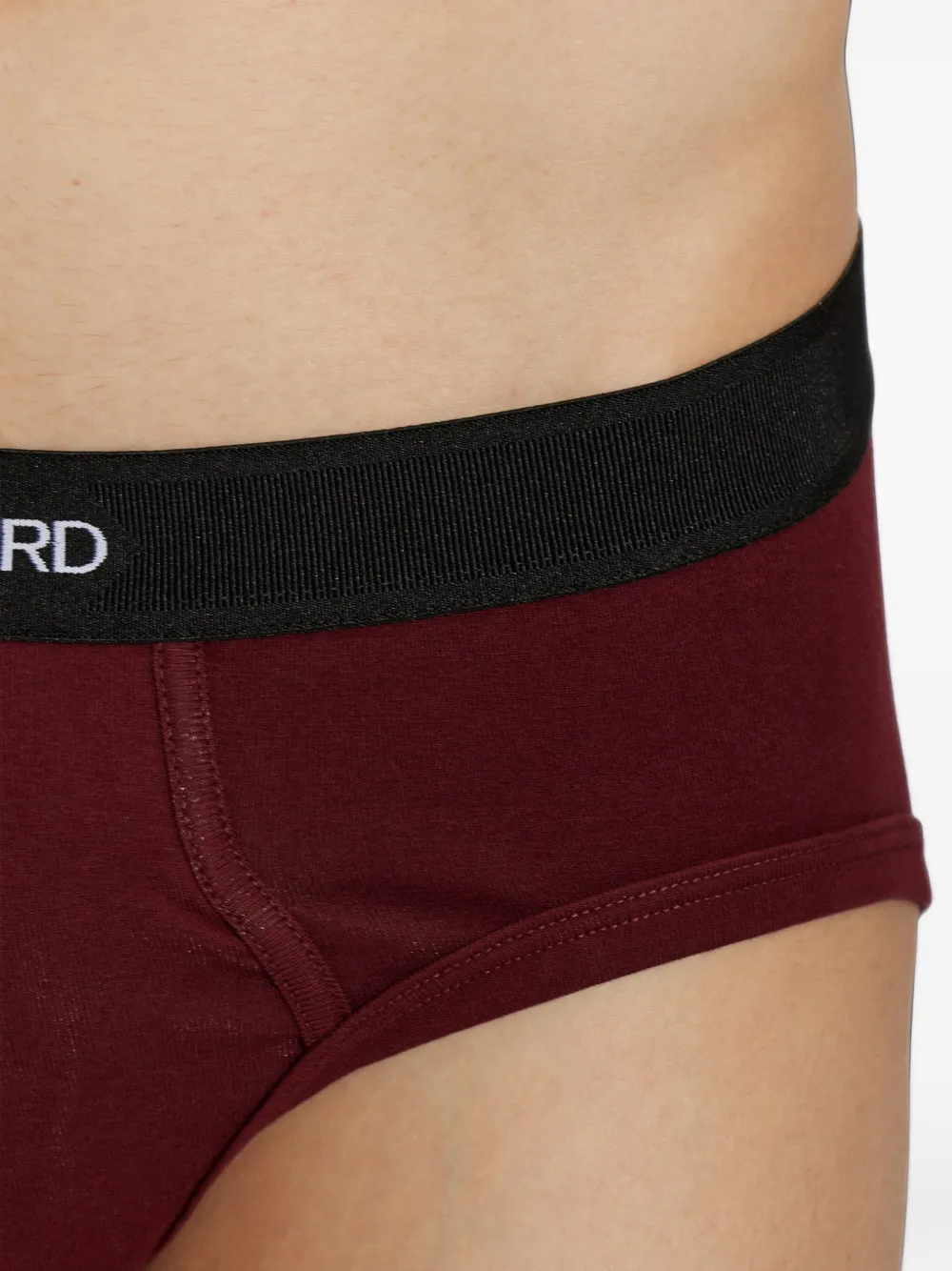 TOM FORD Twee slips met logoband Rood