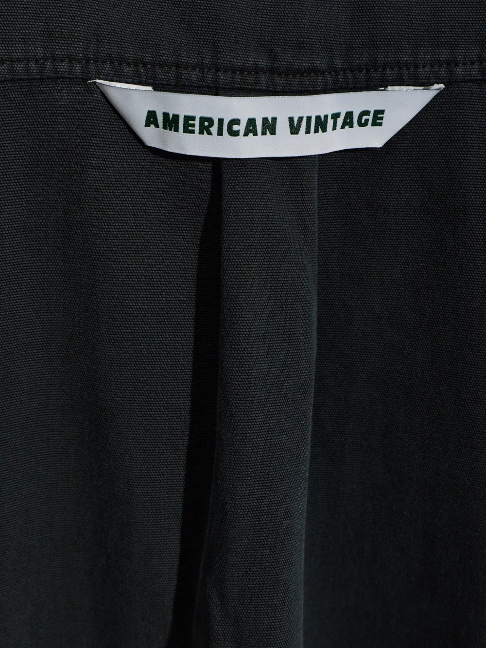 American Vintage Lycaz denim overhemd met borstzak Zwart