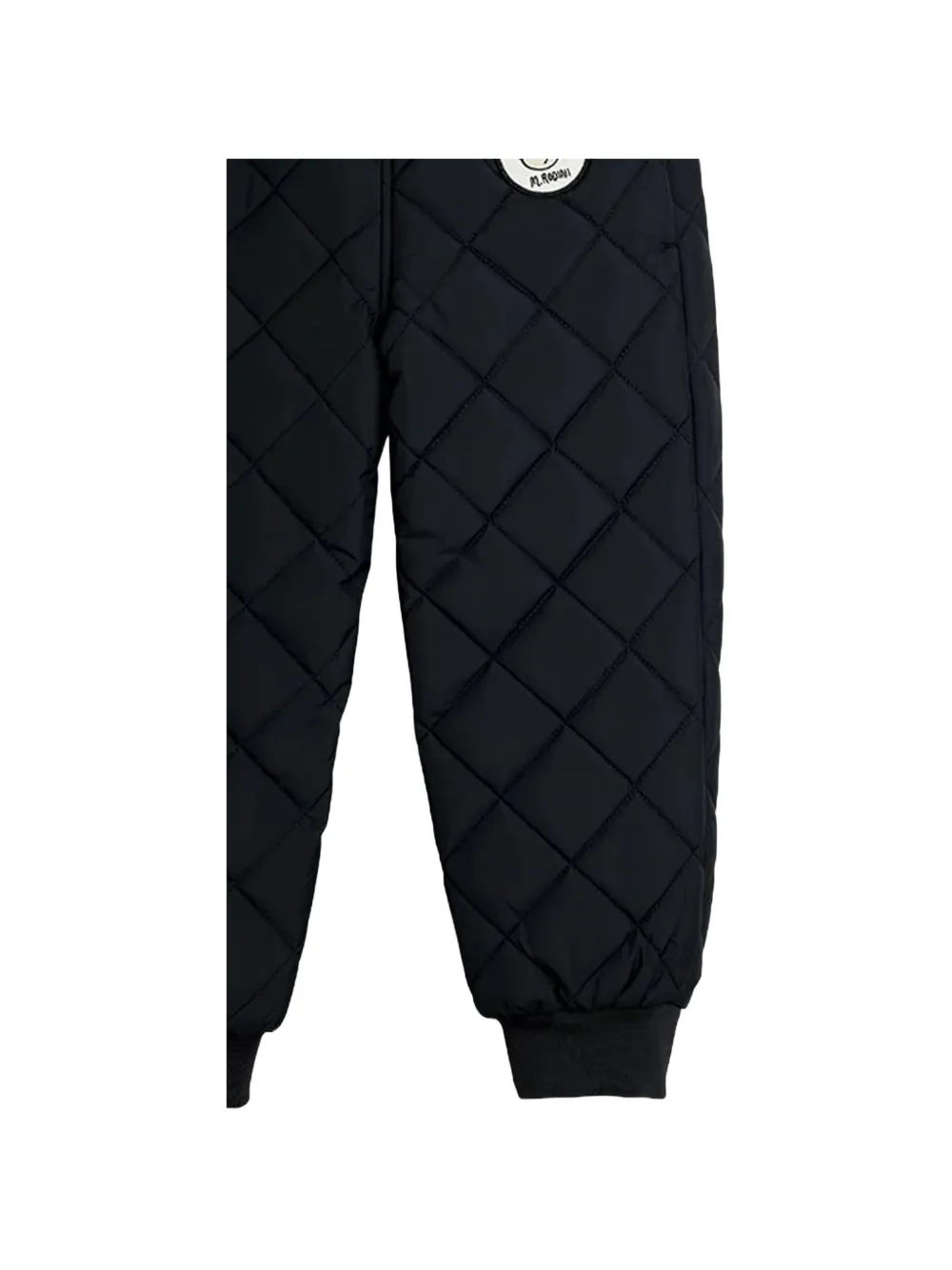 Mini Rodini ritzratz-patch quilted trousers Zwart