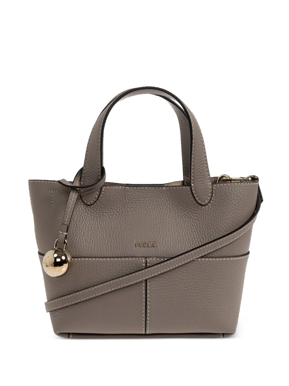 Furla Primrose mini leather tote bag - Grigio