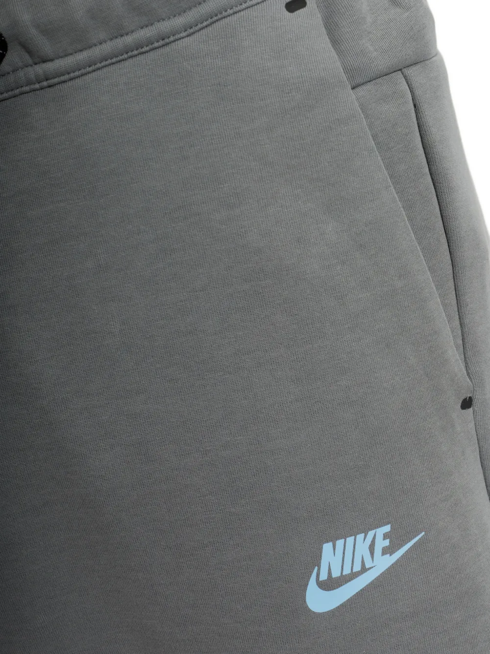 Nike logo-print drawstring track pants Grijs
