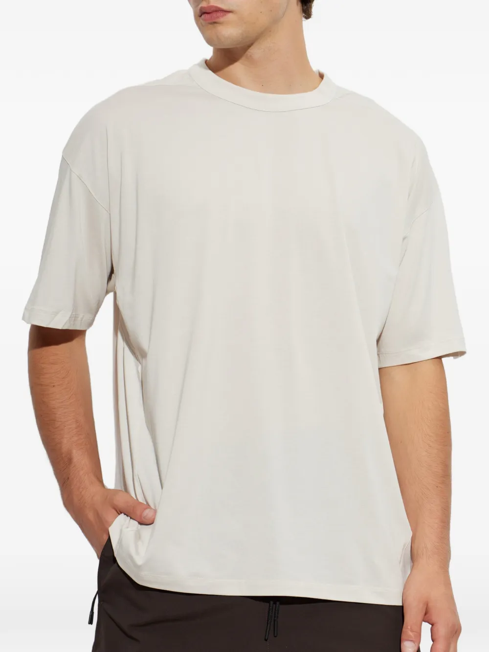 Nike crew-neck T-shirt Beige