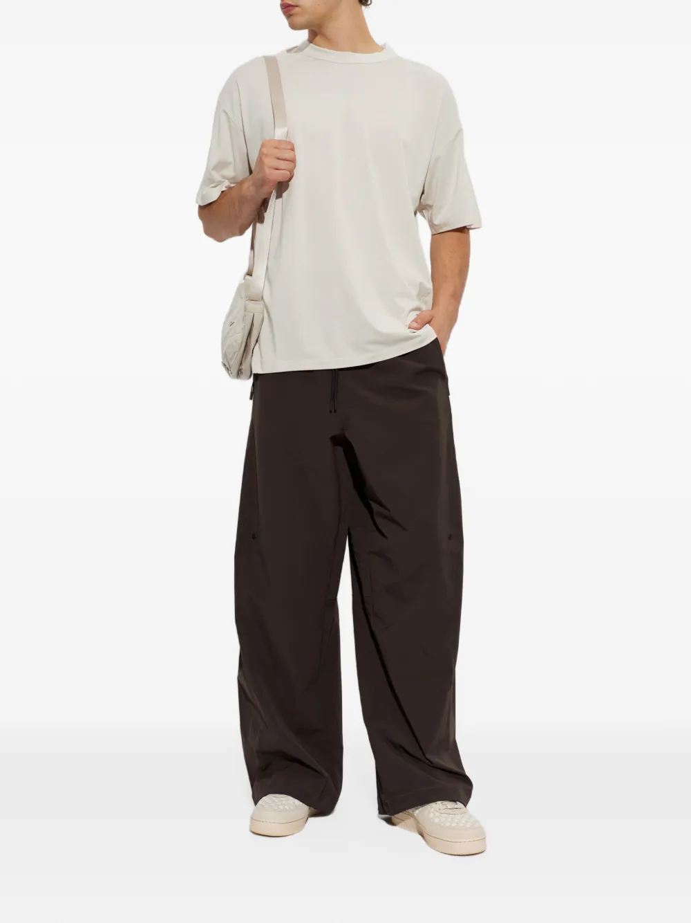 Nike crew-neck T-shirt Beige