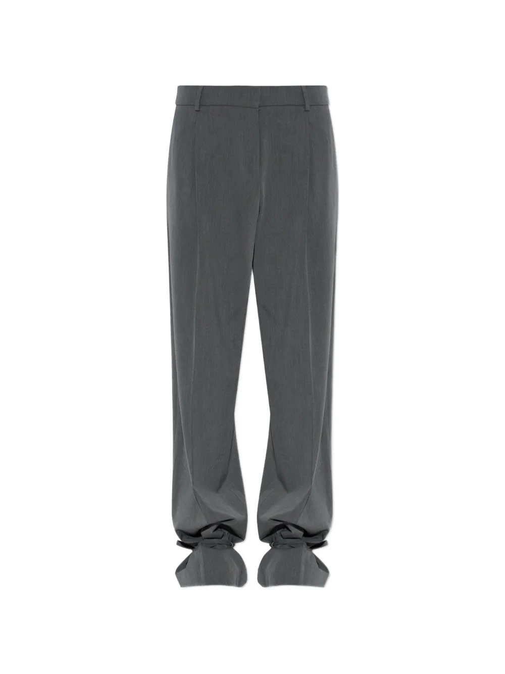 Akep tie-hem pressed trousers | Grey | Image 1