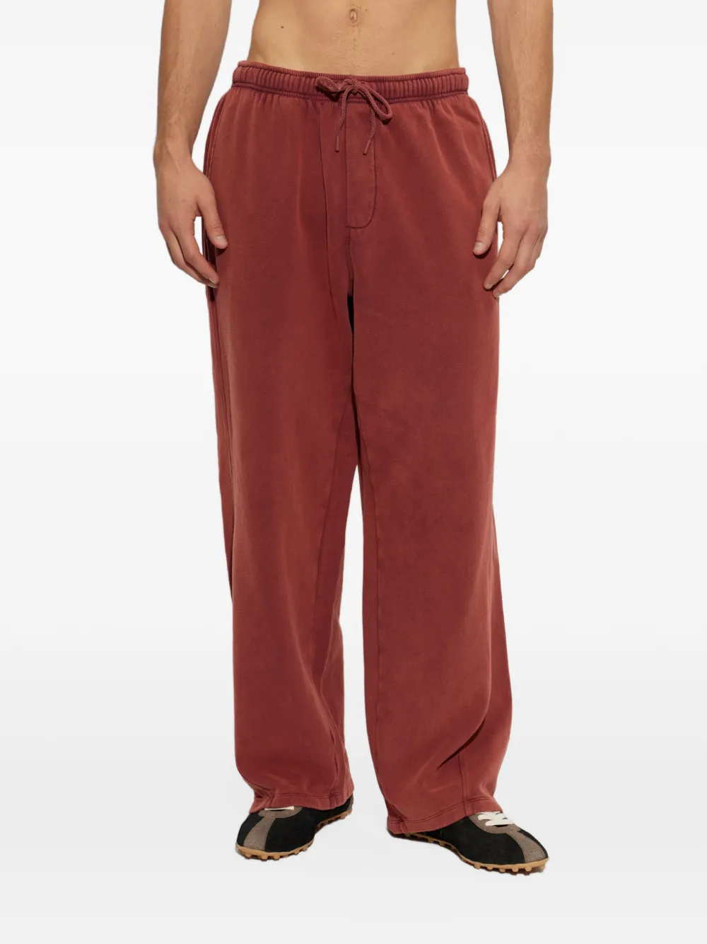 American Vintage Jitbay patch-pocket track pants Rood