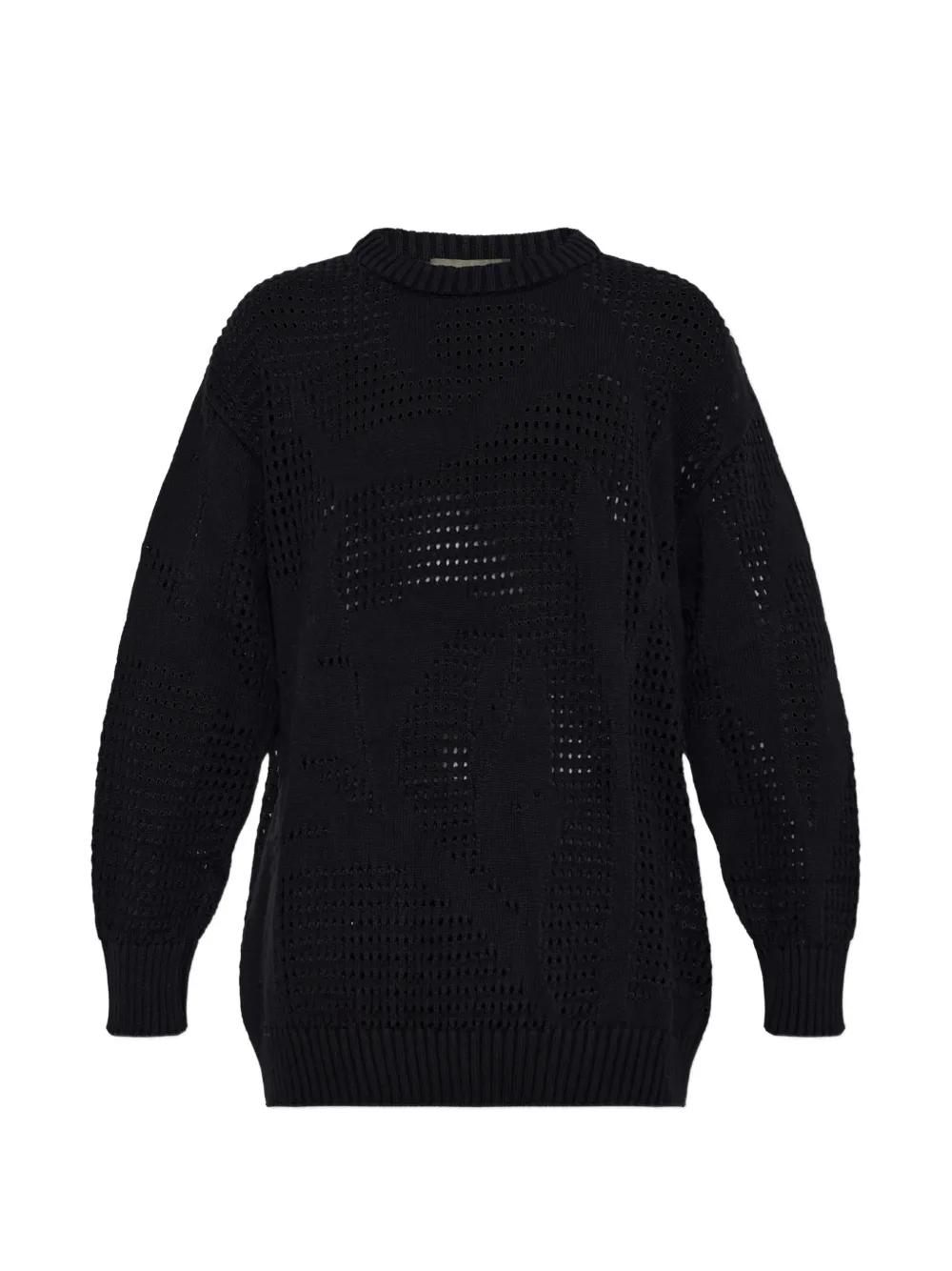 Akep open-knit long-sleeve sweater - Noir Akep open-knit long-sleeve sweater - Noir