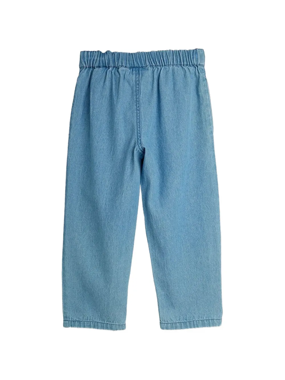 Mini Rodini skunk-print pleated jeans Blauw