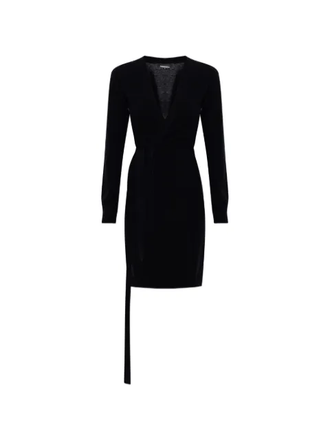 DSQUARED2 wrap-style long-sleeve dress