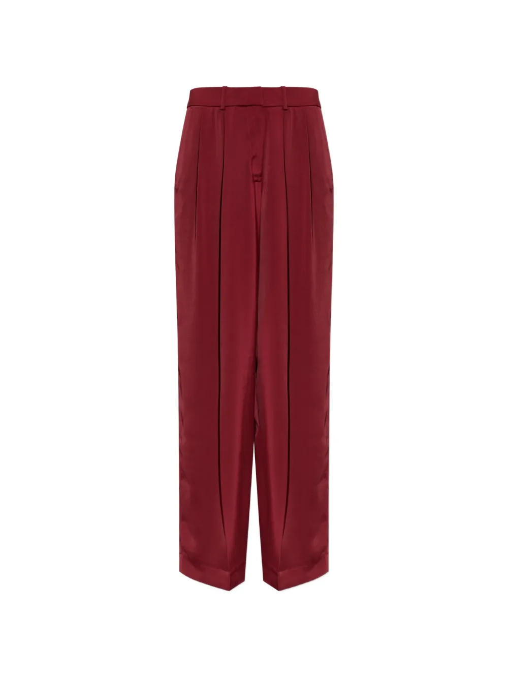 Michael Michael Kors satin pressed-crease trousers - Rosso
